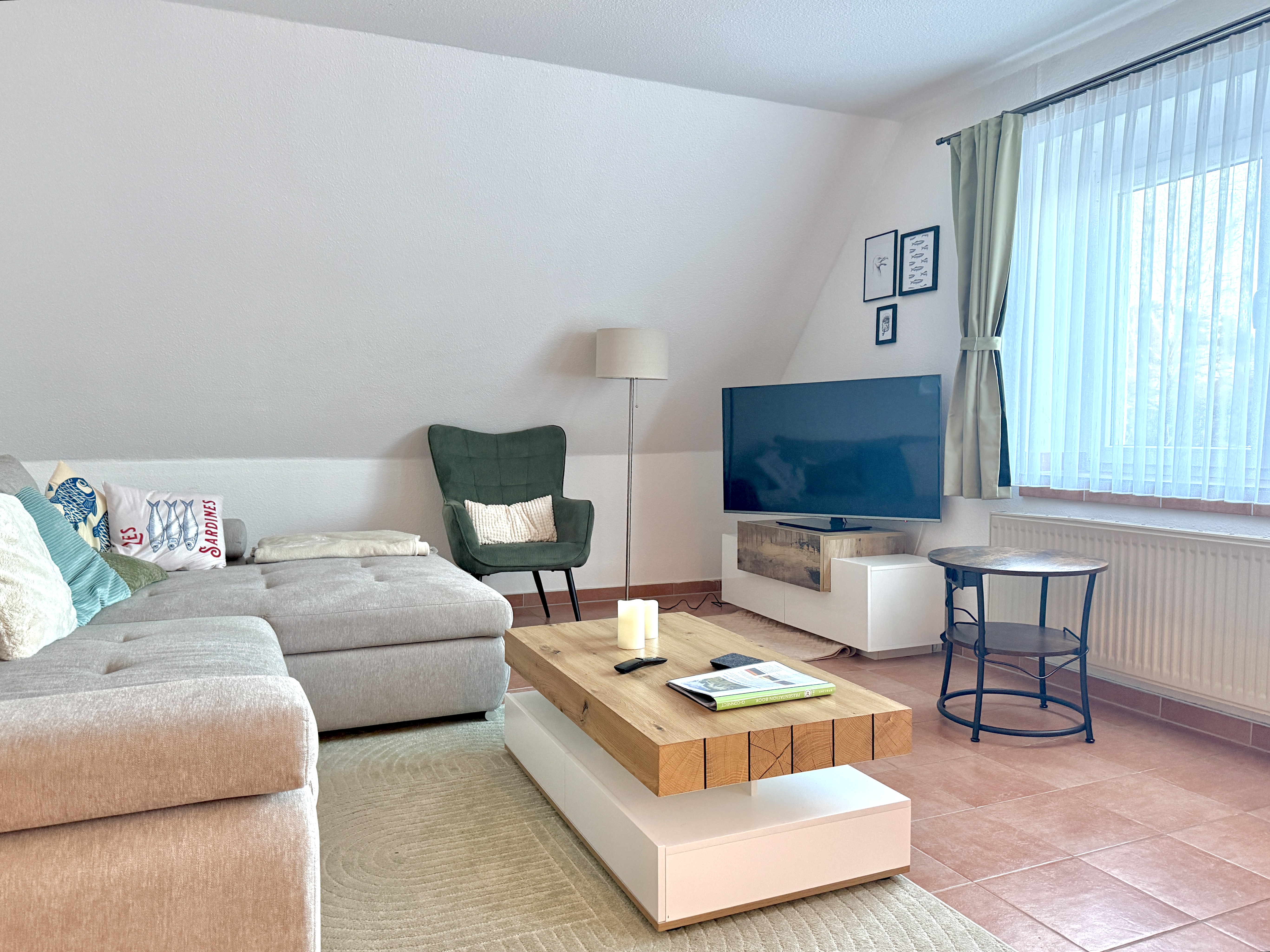 Die Große mit Gartenblick · Wohnung 04 – größtes Apartment für Familie oder Freunde